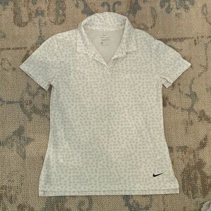 Nike Women's Dri-FIT printed golf polo shirt XS